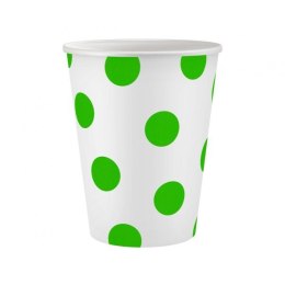 Kubek jednorazowy Godan Groszki pistacjowe 6szt. papier 250ml (PW-KPGP) Godan
