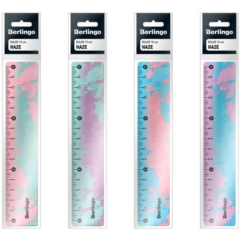 Linijka plastik Haze 15cm Berlingo (4260709085227) Berlingo