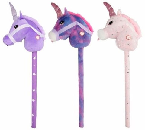 Pluszak interaktywny głowa jednorożca na kiju z dźwiękiem, 80cm Mega Creative (553242) Mega Creative