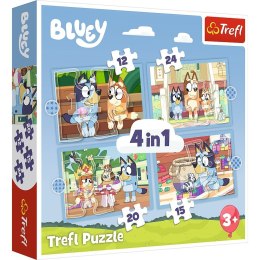 Puzzle Bluey Bluey i jego świat 4w1 el. Trefl (34637) Trefl