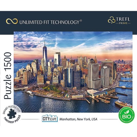 Puzzle UFT Manhattan, New York, USA 1500 el. Trefl (26189) Trefl