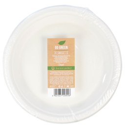 Talerz jednorazowy Arpex trzcina cukrowa 23 cm papier śr. 230mm 6 szt (KG8006) Arpex