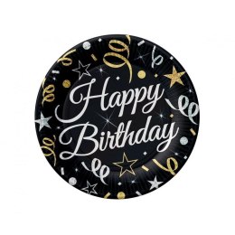Talerz jednorazowy Godan Happy Birthday papier śr. 180mm 6 szt (PW-THB7) Godan