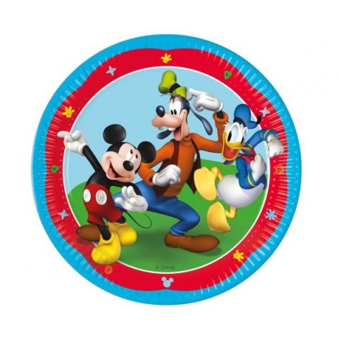 Talerz jednorazowy Mickey papier śr. 230mm 8 szt Godan (93822) Godan