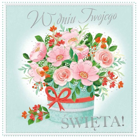 Kartka składana kw KARNET KW Slub Tłoczenie BOX KWIATOWY Henry (5907465666015) Henry