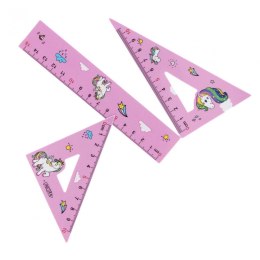 Komplet geometryczny Starpak Unicorn 3 el. (538972) Starpak