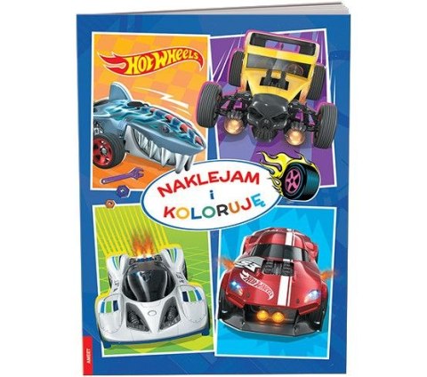 Książka dla dzieci Hot Wheels™. Naklejam i Koloruję Ameet (NAK 1601) Ameet