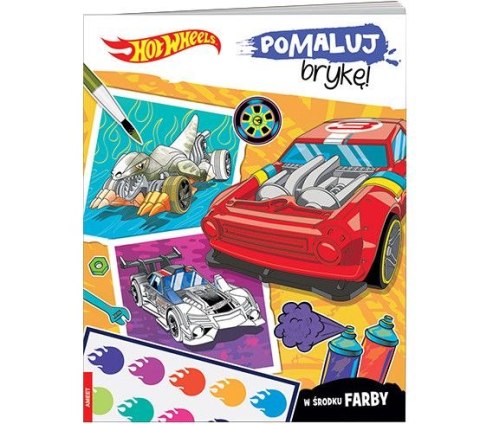 Książka dla dzieci Hot Wheels™. Pomaluj brykę! Ameet (MAK 1601) Ameet