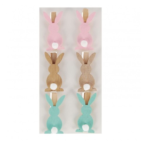 Ozdoba drewniana Spinacz królik Craft With Fun (555440) Craft With Fun