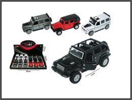 Samochód terenowe 12cm ze światłem i z dźwiękiem 4-kolory 3-rodzaje Hipo (HXBL03) Hipo