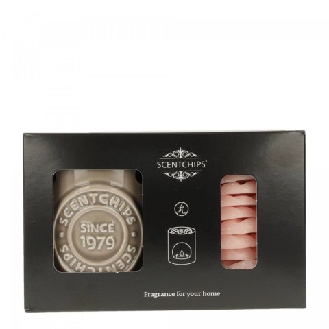 Świeczka ozdobna Zestaw prezentowy Kominek i wosk zapachowy Freesia Lychee Pavoncella (8716516172934) Pavoncella