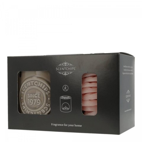 Świeczka ozdobna Zestaw prezentowy Kominek i wosk zapachowy Freesia Lychee Pavoncella (8716516172934) Pavoncella