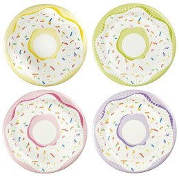 Talerz jednorazowy Arpex pączki papier śr. 180mm 8 szt (D6042F) Arpex