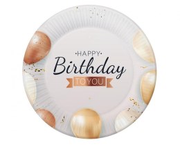 Talerz jednorazowy Godan Happy Birthday papier śr. 180mm 6 szt (PG-TAHB) Godan