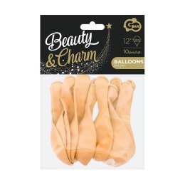 Balon gumowy Beauty&Charm makaronowe łososiowe 10szt. łososiowy 12cal Godan (CB-1KLO) Godan