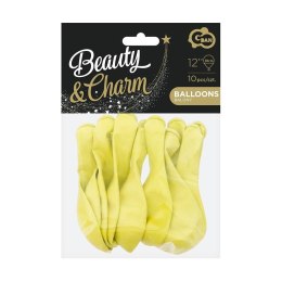 Balon gumowy Beauty&Charm makaronowe waniliowe 10szt. kremowy 12cal Godan (CB-1KWA) Godan
