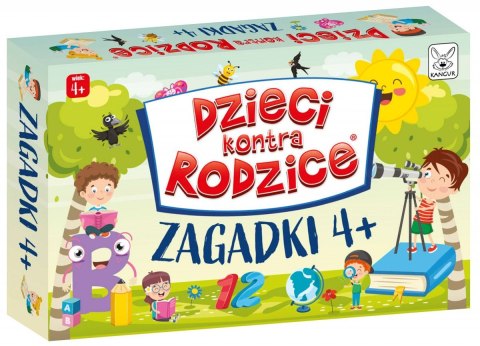 Gra karciana Dzieci kontra rodzice Zagadki 4+ Kangur Kangur