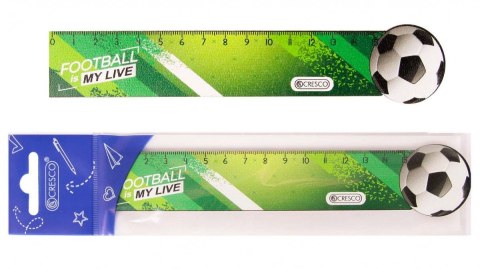 Linijka drewniana Piłka 15 cm 15cm Cresco (224103) Cresco
