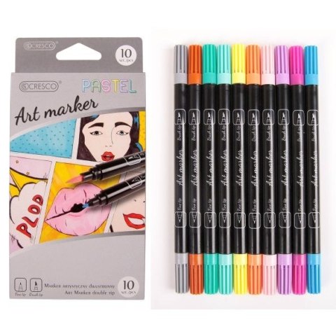 Marker specjalistyczny wkład mix okrągła końcówka Cresco (212301) Cresco