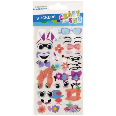 Naklejka (nalepka) Twarze Craft With Fun (553724) Craft With Fun