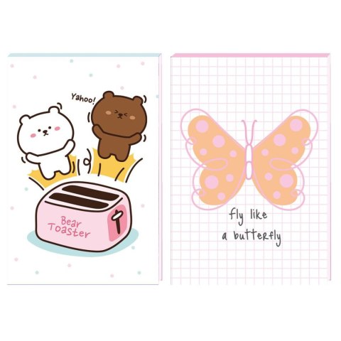 Notes (notatnik) dziewczynka A6 30k. krata Beniamin Beniamin