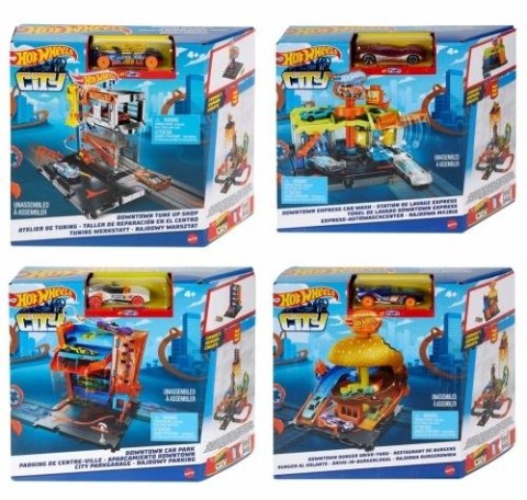 Tor wyścigowy City mały zestaw Hot Wheels (HDR24) Hot Wheels