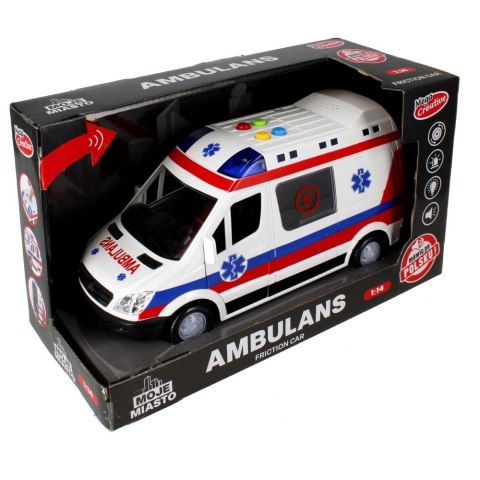 Ambulans 26cm światło i dźwięk Mega Creative (522124) Mega Creative