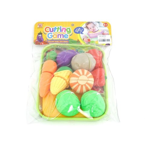 Artykuły kuchenne zestaw owoców i warzyw na rzep, z tacą Adar (522169) Adar