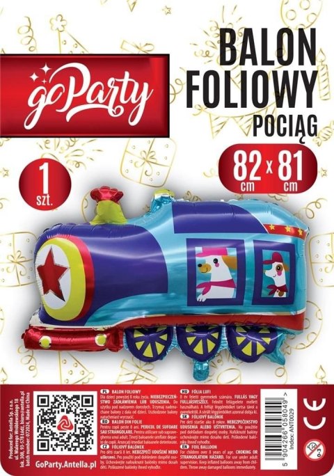 Balon foliowy Pociąg 82x81cm Antella Antella