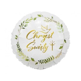 Balon foliowy Chrzest Święty (gołąbek i krzyż) 18cal Godan (FG-OCGK) Godan