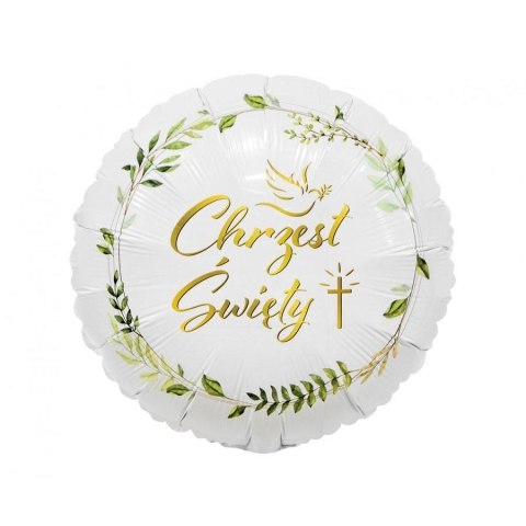 Balon foliowy Chrzest Święty (gołąbek i krzyż) 18cal Godan (FG-OCGK) Godan