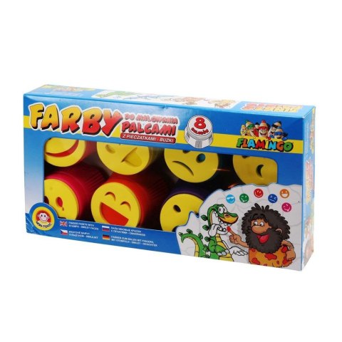 Farba do malowania palcami 25ml 8 kolor. Flamingo (8051) Flamingo