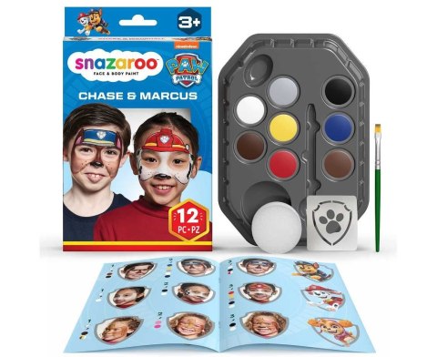 Farba do malowania twarzy Chase i Marshall Psi Patrol 8 kolor. Snazaroo (1172199) Snazaroo