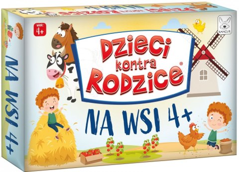 Gra karciana Dzieci kontra rodzice Na wsi 4+ Kangur Kangur