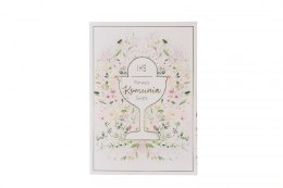 Kartka składana A5 KOMUNIA KIELICH W KWIATACH A5 Henry (5905701485925) Henry