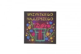 Kartka składana KW PREZENT NEON kw Henry (5905701483631) Henry