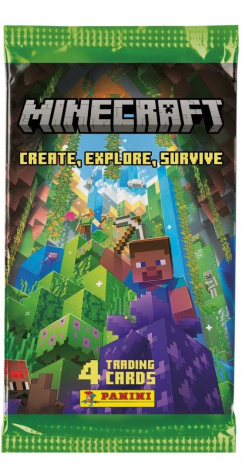 Karty Saszetka z kartami Minecraft Panini (Z5162) 4 sztuk Panini