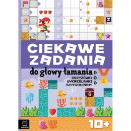Książka dla dzieci Aksjomat Ciekawe zadania do głowy łamania. Krzyżówki, wykreślanki, szyfrogramy 10+ Aksjomat