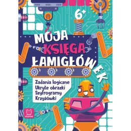 Książka dla dzieci Aksjomat Moja księga łamigłówek. Zadania logiczne, ukryte obrazki, szyfrogramy, krzyżówki. Aksjomat