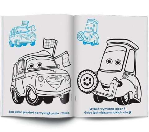 Książka dla dzieci Auta. Kolorowanka z Naklejkami Ameet (NA 9139) Ameet