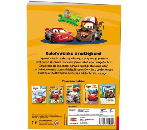 Książka dla dzieci Auta. Kolorowanka z Naklejkami Ameet (NA 9139) Ameet