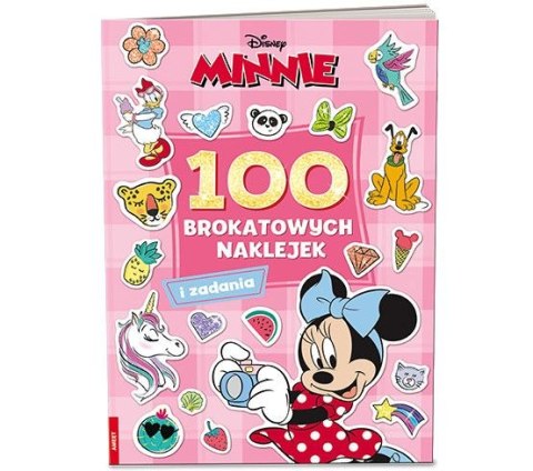 Książka dla dzieci Minnie. 100 brokatowych naklejek Ameet (NB 9104) Ameet