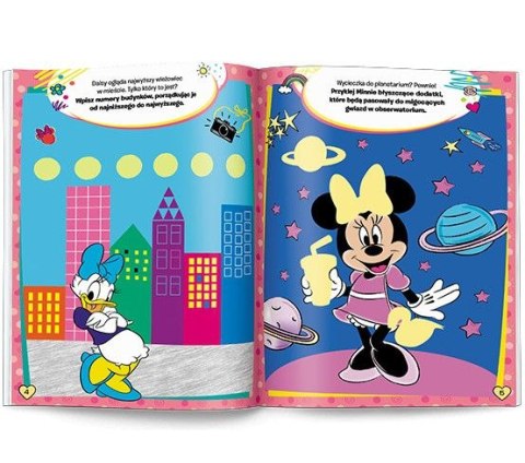 Książka dla dzieci Minnie. 100 brokatowych naklejek Ameet (NB 9104) Ameet