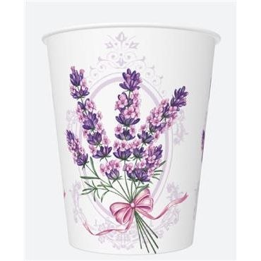 Kubek jednorazowy daisy papier 250ml Pol-mak (01) Pol-mak