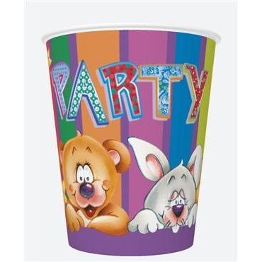 Kubek jednorazowy daisy papier 250ml Pol-mak (01) Pol-mak