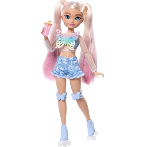 Lalka Dream Besties modowa Malibu na wrotkach + akcesoria [mm:] 290 Barbie (JFX96) Barbie