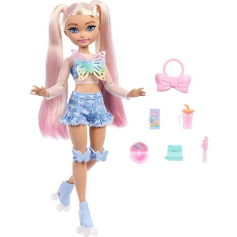 Lalka Dream Besties modowa Malibu na wrotkach + akcesoria [mm:] 290 Barbie (JFX96) Barbie