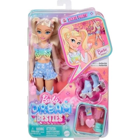 Lalka Dream Besties modowa Malibu na wrotkach + akcesoria [mm:] 290 Barbie (JFX96) Barbie