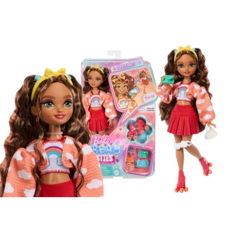 Lalka Dream Besties modowa Teresa na wrotkach + akcesoria [mm:] 290 Barbie (JFX98) Barbie
