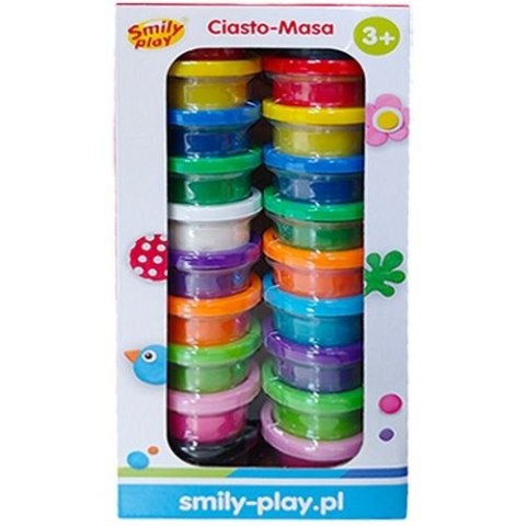 Masa plastyczna dla dzieci 20 kolorów mix Smily Play (SP85214) Smily Play